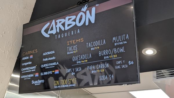 Menu photo 5 Carbon Taqueria Azusa, CA Menu photo 5 Carbon Taqueria Azusa, CA