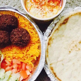 The Halal Guys - Falafel platter with hummus and pita! - Halal Near Me - Tempe, Arizona The Halal Guys - Falafel platter with hummus and pita! - Halal Near Me - Tempe, Arizona
