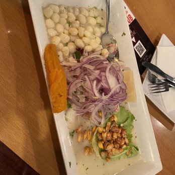 Happy Fish - Ceviche Mixto - Peruvian Near Me - Tampa, Florida Happy Fish - Ceviche Mixto - Peruvian Near Me - Tampa, Florida