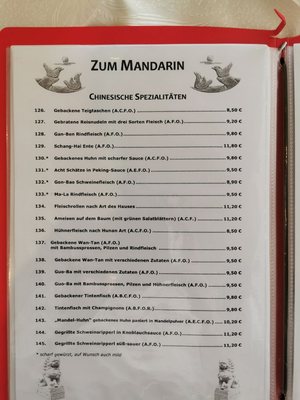 Menu photo 4 China-Restaurant Zum Mandarin Graz, 1