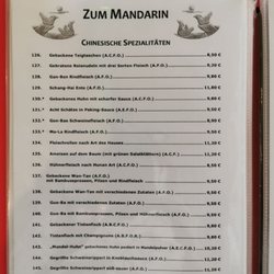 China-Restaurant Zum Mandarin - Chinesische Spezalitäten