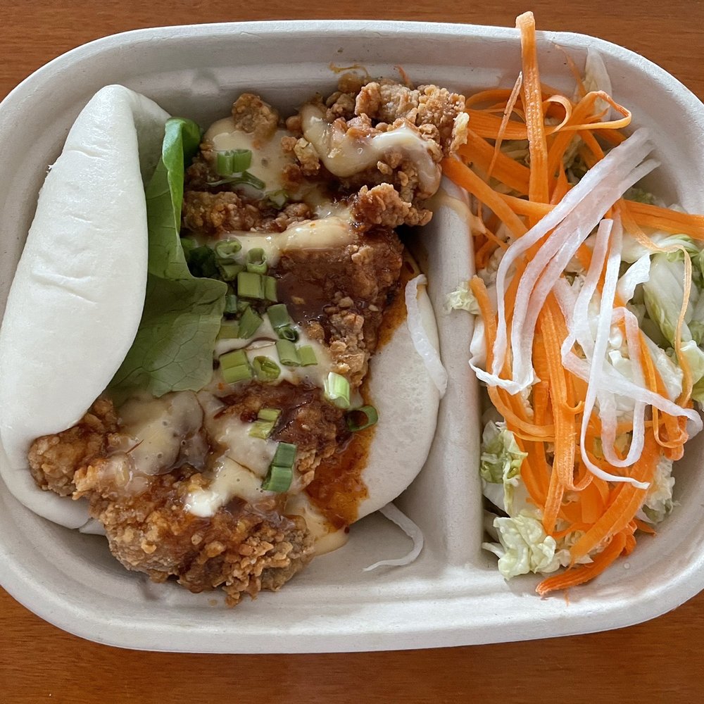 Bambao | Asian Restaurant - Sambal Honey Fried Chicken Bao ($10.75) - overall way too salty in my opinion - Asian Fusion Near Me - Baltimore, Maryland Bambao | Asian Restaurant - Sambal Honey Fried Chicken Bao ($10.75) - overall way too salty in my opinion - Asian Fusion Near Me - Baltimore, Maryland