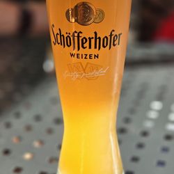 Pizzeria Franko Zittau - Weizen beer  It's the first time finding a super cold beer here in Germany.