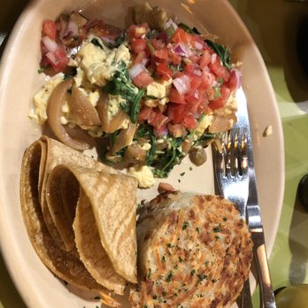 Snooze, an A.M. Eatery - Egg scramble with arugula onions and pico - Breakfast & Brunch Near Me - Orange, California Snooze, an A.M. Eatery - Egg scramble with arugula onions and pico - Breakfast & Brunch Near Me - Orange, California