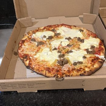 Blue Pizza - Ziti pizza with ricotta and meatballs - Pizza Near Me - Columbia, South Carolina