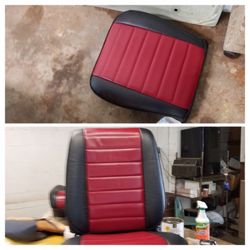 Curly's Trim Shop - Recovered seat!