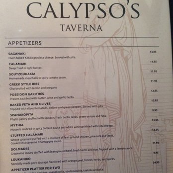 Calypso's Taverna - Menu - Greek Near Me - Calgary, Alberta