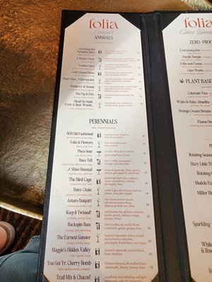 Menu photo 1 Folia Charlotte, NC