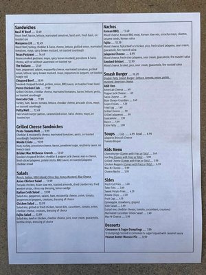 Menu photo 2 The Lumberyard Canyon, TX