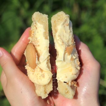 Crumbl - Ann Arbor - Inside of Banana Cream Pie Cookie - pie crust cookie with banana pudding, served chilled - Bakeries Near Me - Ann Arbor, Michigan