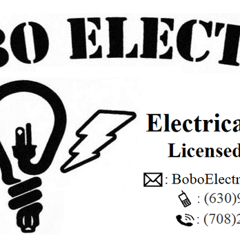 Bobo Electric - Business Card (front) - Electricians Near Me