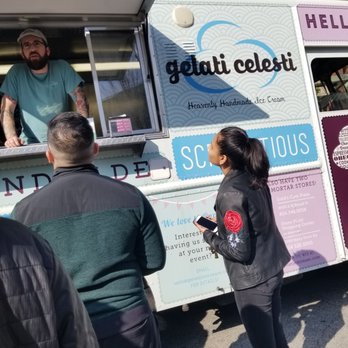 Gelati Celesti - Tall truck but not a feat you can't make! The food truck that came to VCU's campus for an event. - Ice Cream & Frozen Yogurt Near Me - Richmond, Virginia