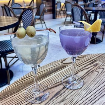 Wally's - Opa (Dirty Martini) and The Machine (Tea Infused Vesper) - New American Near Me - Las Vegas, Nevada