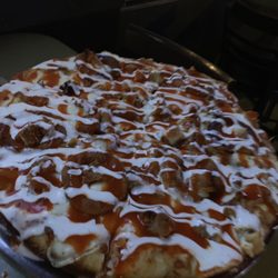 The Fillin Station Bar & Grill - BBQ chicken pizza.