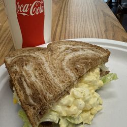 Midday Gourmet Deli & Catering - Half egg salad sandwich.