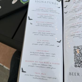 Flask Cocktail Bar - Drinks (spooky season) - Cocktail Bars Near Me - Raleigh, North Carolina