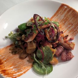 Grilled octopus al pastor Grilled octopus al pastor