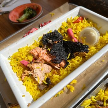 Mazra - Grilled salmon - Middle Eastern Near Me - San Bruno, California Mazra - Grilled salmon - Middle Eastern Near Me - San Bruno, California