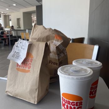 Burger King - two cups of coffee on a table - Burgers Near Me - Miami Beach, Florida