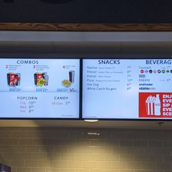 GTC Evans Cinemas - Menu