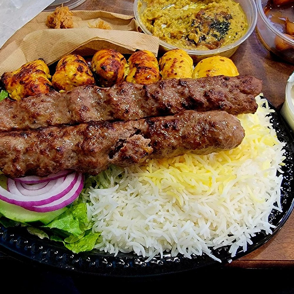 Fairfax Kabob - Combo number 2 with an extra ground beef kabob - Kebab Near Me - Fairfax, Virginia