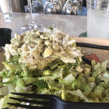 Tommy Bahama Marlin Bar - Crab salad, looked good, tasted good, but my body said oh no. - Seafood Near Me - Estero, Florida Tommy Bahama Marlin Bar - Crab salad, looked good, tasted good, but my body said oh no. - Seafood Near Me - Estero, Florida