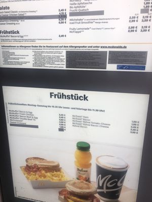 Menu photo 2 McDonald's Schweitenkirchen, BY