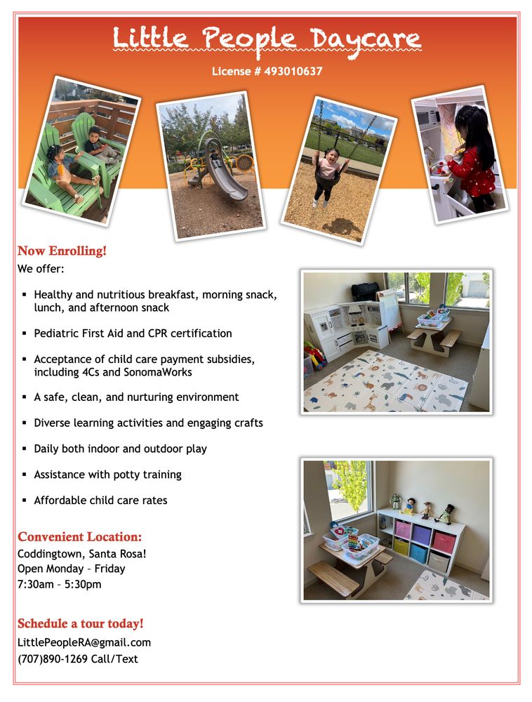 Little People Daycare - childcare center in Santa Rosa, CA