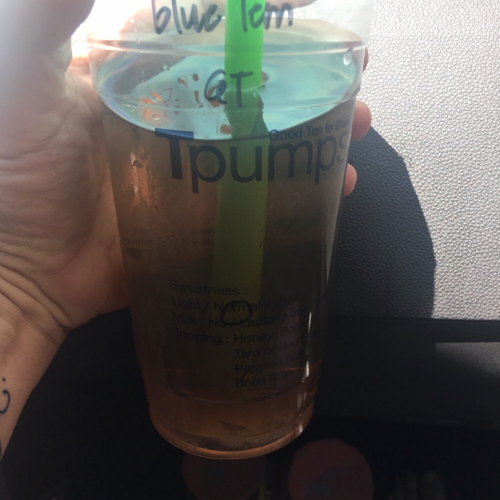 Tpumps - Pasadena - Blueberry lemon green tea, no boba. Yum! - Bubble Tea Near Me - Pasadena, California Tpumps - Pasadena - Blueberry lemon green tea, no boba. Yum! - Bubble Tea Near Me - Pasadena, California