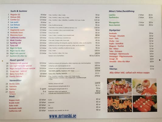 Menu photo 7 Number1sushibar Sundbyberg, AB Menu photo 7 Number1sushibar Sundbyberg, AB