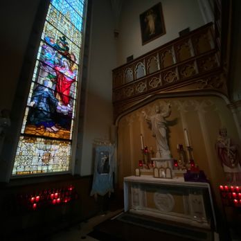 St. Patrick's Church - One of the corner candle setups - Churches Near Me - New Orleans, Louisiana St. Patrick's Church - One of the corner candle setups - Churches Near Me - New Orleans, Louisiana
