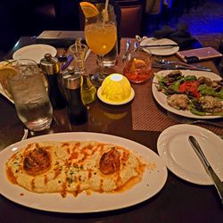 Isle of Capri Restaurant - Scallops and grits, mushrooms, all delicious