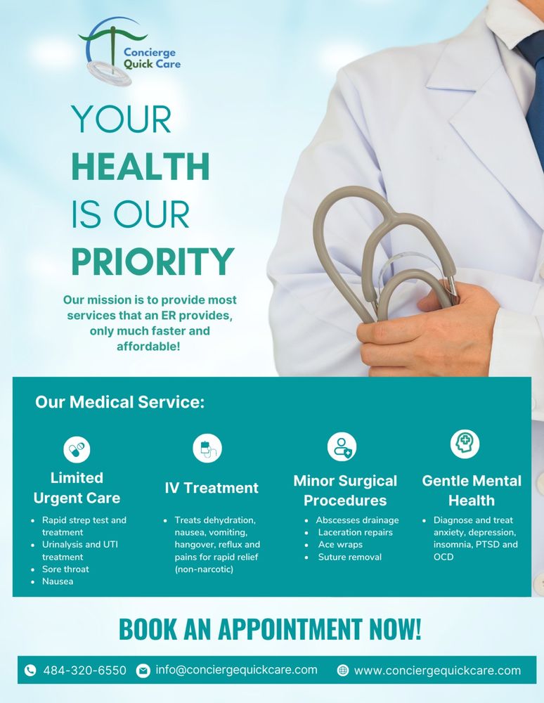 CONCIERGE QUICK CARE Updated May 2024 224 Penn Ave, Pittsburgh