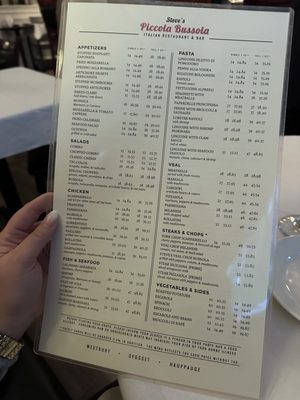 Menu photo 4 Steve's Piccola Bussola Hauppauge, NY