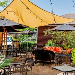 A great add-on to The Horse & Barrel Bar when the weather permits