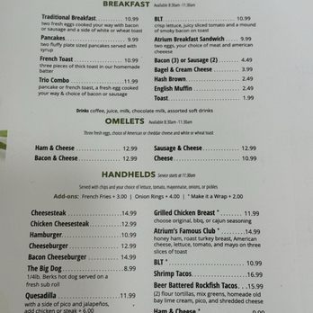 Atrium Cafe & Bar - Diners Near Me - Ocean City, Maryland