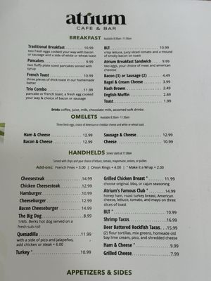Menu photo 1 Atrium Cafe & Bar Ocean City, MD