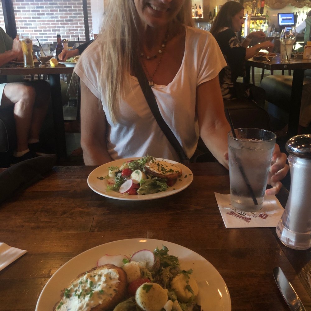 Salt Factory Pub - Tasty hearts of palm salad with goat cheese crustini... - Gastropubs Near Me - Alpharetta, Georgia Salt Factory Pub - Tasty hearts of palm salad with goat cheese crustini... - Gastropubs Near Me - Alpharetta, Georgia