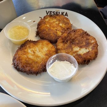 Veselka - Potato Pancake Plate - Ukrainian Near Me - New York, New York Veselka - Potato Pancake Plate - Ukrainian Near Me - New York, New York