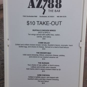 AZ88 - Takeout specials. - American Near Me - Scottsdale, Arizona AZ88 - Takeout specials. - American Near Me - Scottsdale, Arizona