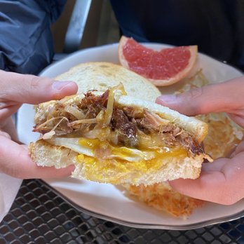 Hot Suppa - Pulled pork egg sandwich - Breakfast & Brunch Near Me - Portland, Maine Hot Suppa - Pulled pork egg sandwich - Breakfast & Brunch Near Me - Portland, Maine