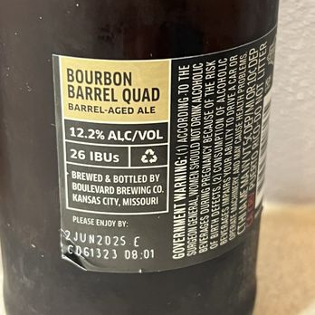 Boulevard Brewing - Bourbon Barrel Quad - Gastropubs Near Me - Kansas City, Missouri
