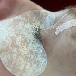 Black Cherry Beauty Studio - Lashes before service.
