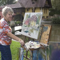 La Galerie de Paris - Anna Filimonova dans son atelier à Giverny