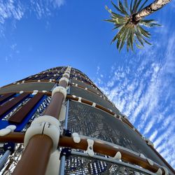 Rope climb to the top of the slide