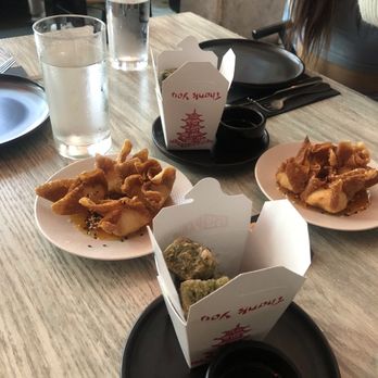 Bar Chinois - Crab Rangoons and Chives Cubes appetizer - Chinese Near Me - Washington, DC, District of Columbia