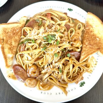 Pbody's - Bayou Cajun Pasta Alfredo with Toast - Burgers Near Me - Clarksville, Tennessee Pbody's - Bayou Cajun Pasta Alfredo with Toast - Burgers Near Me - Clarksville, Tennessee