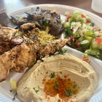 Kababji Grill - Shawarma/Gyro mix plate. Yum! - Mediterranean Near Me - Round Rock, Texas