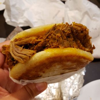 Empanadas X-press - Beef arepa filling view - Empanadas Near Me - Union City, New Jersey