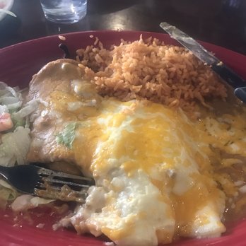 El Patron Tex-Mex - Chili Relleno, enchiladas and rice and beans! Taco too - Mexican Near Me - Amarillo, Texas